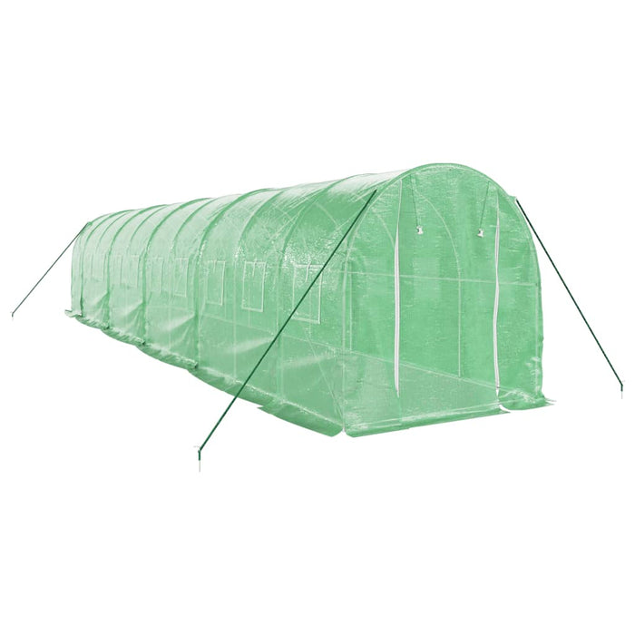 Seră cu cadru din oțel, verde, 20 m², 10x2x2 m - WALTI WALTI