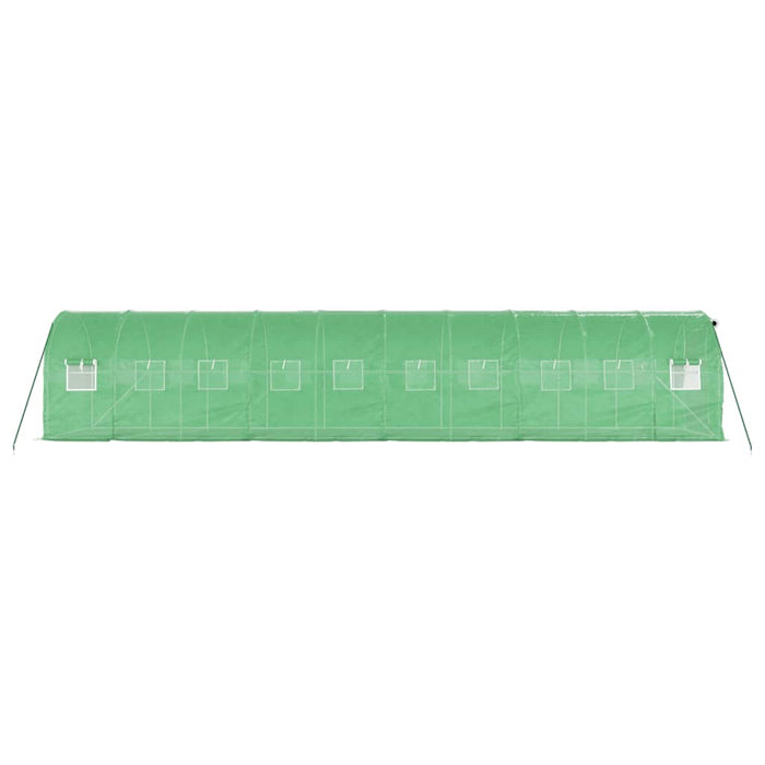 Seră cu cadru din oțel, verde, 20 m², 10x2x2 m - WALTI WALTI