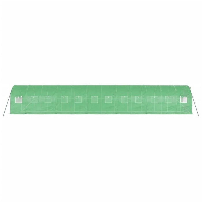 Seră cu cadru din oțel, verde, 24 m², 12x2x2 m - WALTI WALTI