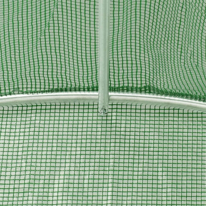 Seră cu cadru din oțel, verde, 24 m², 12x2x2 m - WALTI WALTI