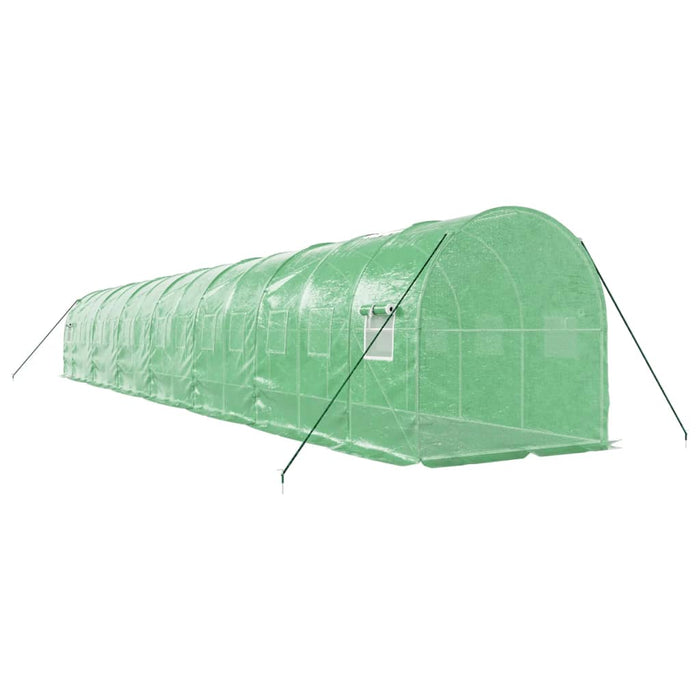 Seră cu cadru din oțel, verde, 28 m², 14x2x2 m - WALTI WALTI