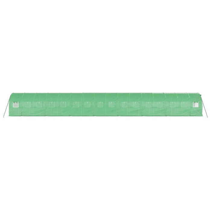 Seră cu cadru din oțel, verde, 32 m², 16x2x2 m - WALTI WALTI