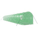 Seră cu cadru din oțel, verde, 32 m², 16x2x2 m - WALTI WALTI