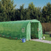 Seră cu cadru din oțel, verde, 32 m², 16x2x2 m - WALTI WALTI