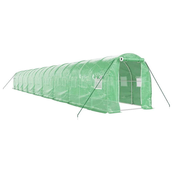 Seră cu cadru din oțel, verde, 36 m², 18x2x2 m - WALTI WALTI