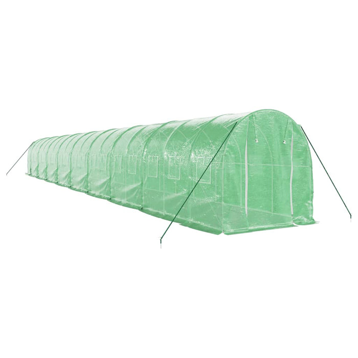 Seră cu cadru din oțel, verde, 36 m², 18x2x2 m - WALTI WALTI