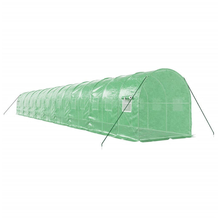 Seră cu cadru din oțel, verde, 36 m², 18x2x2 m - WALTI WALTI