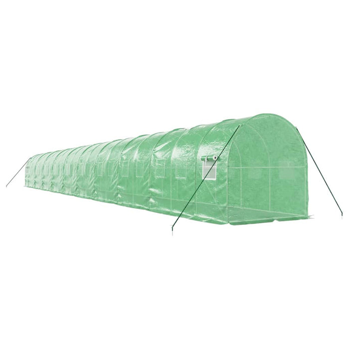 Seră cu cadru din oțel, verde, 40 m², 20x2x2 m - WALTI WALTI