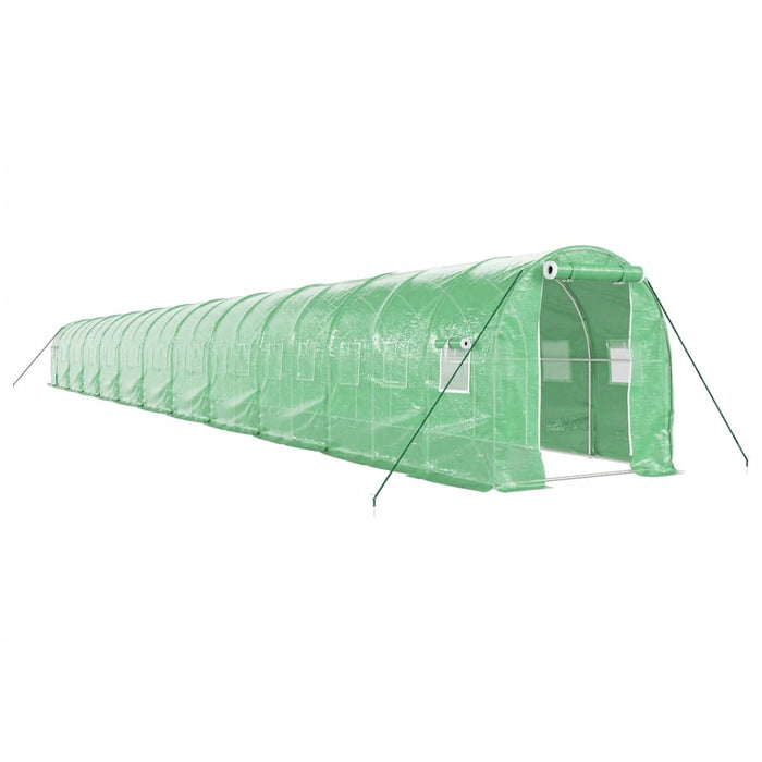 Seră cu cadru din oțel, verde, 44 m², 22x2x2 m - WALTI WALTI
