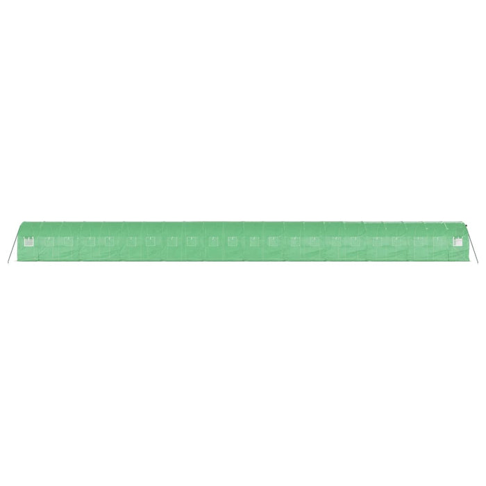 Seră cu cadru din oțel, verde, 44 m², 22x2x2 m - WALTI WALTI