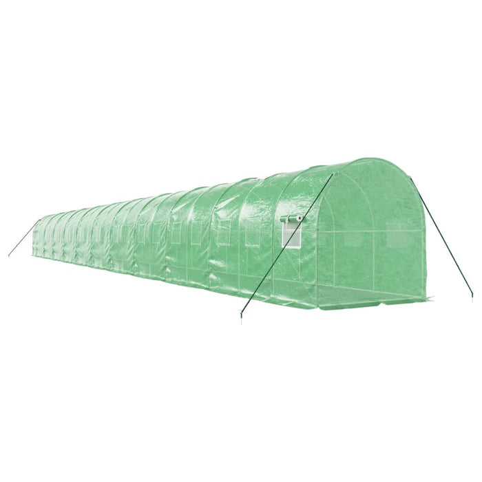 Seră cu cadru din oțel, verde, 44 m², 22x2x2 m - WALTI WALTI