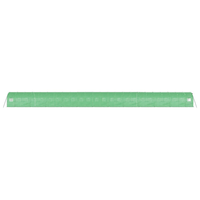 Seră cu cadru din oțel, verde, 48 m², 24x2x2 m - WALTI WALTI