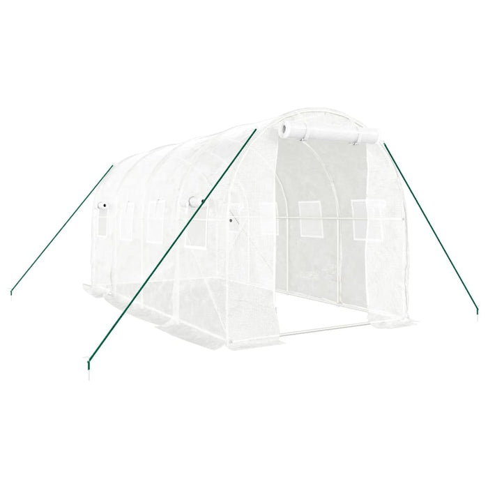 Seră cu cadru din oțel, alb, 8 m², 4x2x2 m - WALTI WALTI