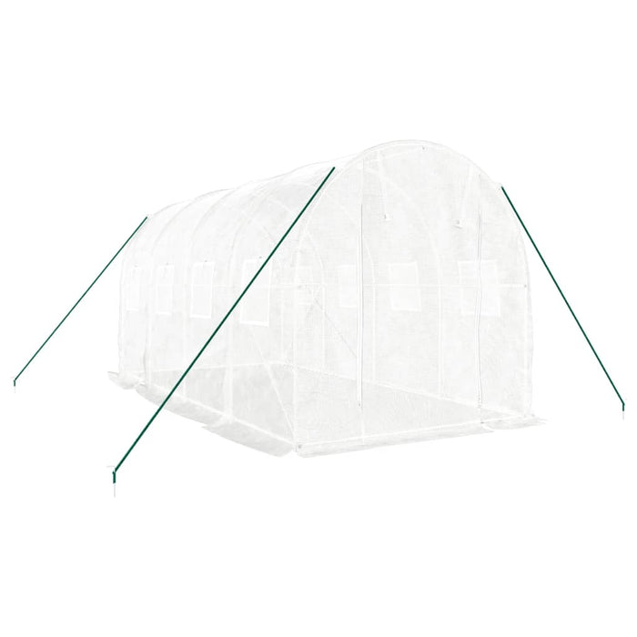 Seră cu cadru din oțel, alb, 8 m², 4x2x2 m - WALTI WALTI