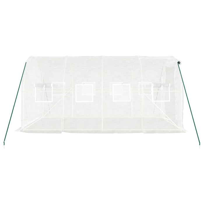 Seră cu cadru din oțel, alb, 8 m², 4x2x2 m - WALTI WALTI