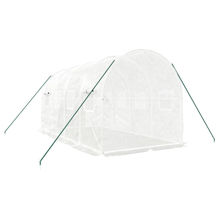 Seră cu cadru din oțel, alb, 8 m², 4x2x2 m - WALTI WALTI