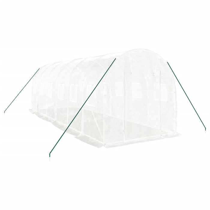 Seră cu cadru din oțel, alb, 12 m², 6x2x2 m - WALTI WALTI