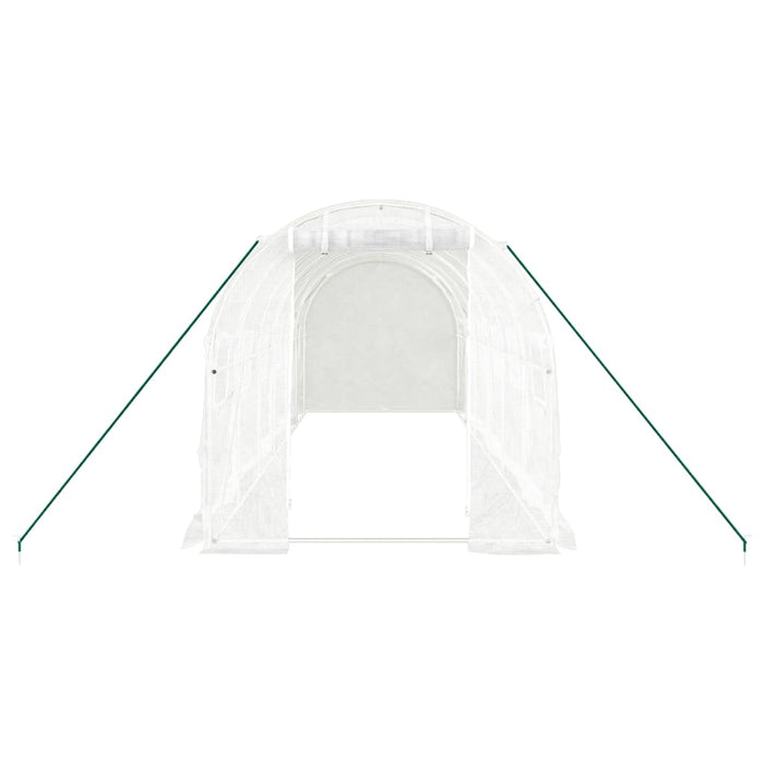 Seră cu cadru din oțel, alb, 12 m², 6x2x2 m - WALTI WALTI