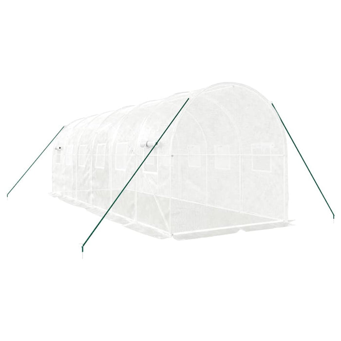 Seră cu cadru din oțel, alb, 12 m², 6x2x2 m - WALTI WALTI