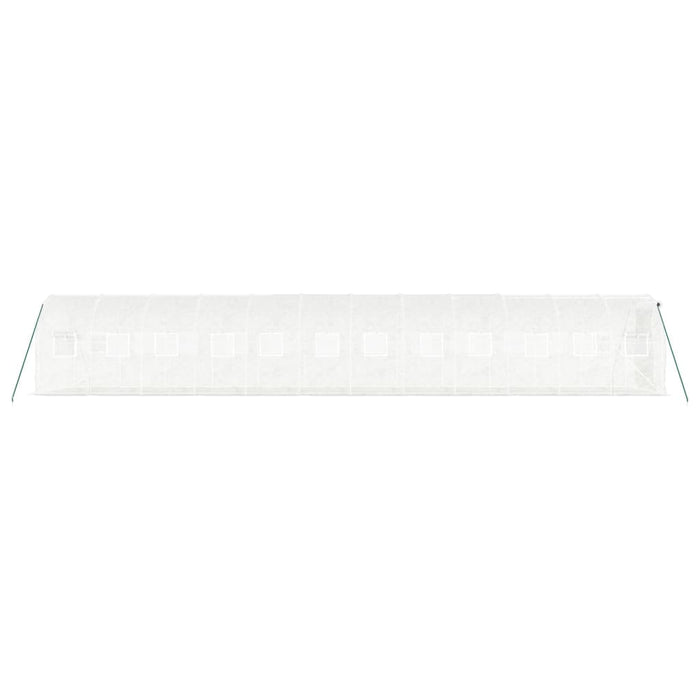Seră cu cadru din oțel, alb, 24 m², 12x2x2 m - WALTI WALTI