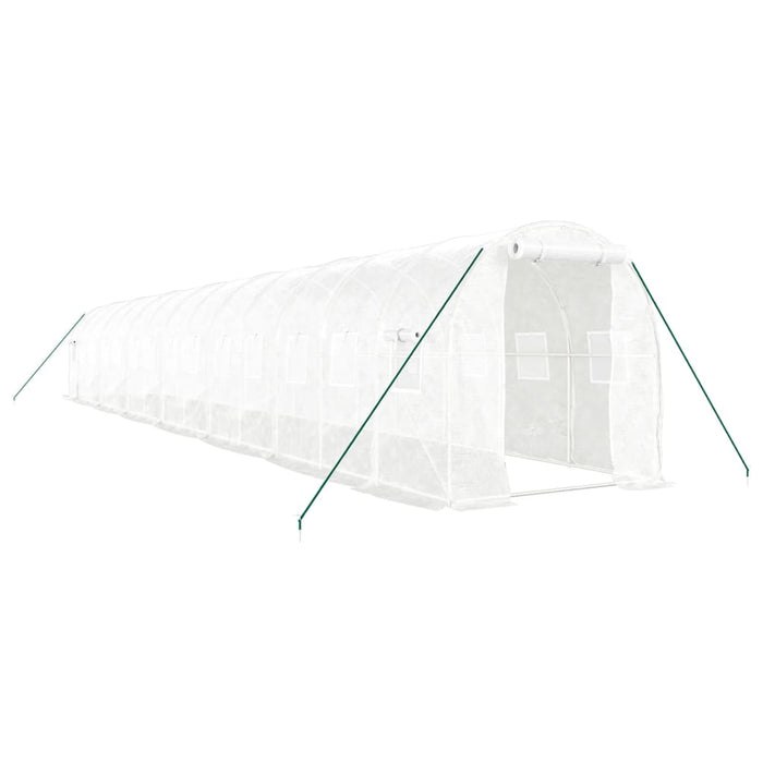 Seră cu cadru din oțel, alb, 28 m², 14x2x2 m - WALTI WALTI