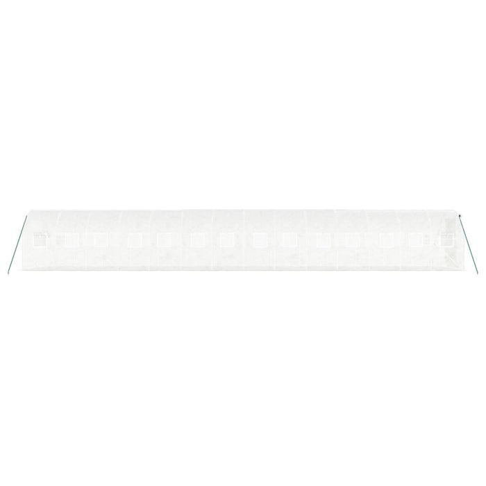 Seră cu cadru din oțel, alb, 28 m², 14x2x2 m - WALTI WALTI