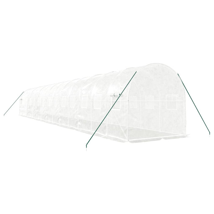 Seră cu cadru din oțel, alb, 28 m², 14x2x2 m - WALTI WALTI