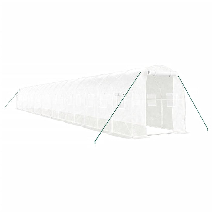 Seră cu cadru din oțel, alb, 36 m², 18x2x2 m - WALTI WALTI