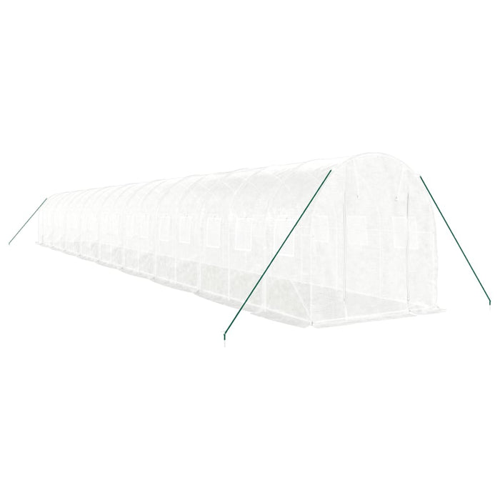 Seră cu cadru din oțel, alb, 36 m², 18x2x2 m - WALTI WALTI