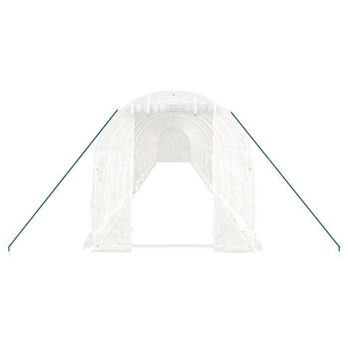 Seră cu cadru din oțel, alb, 36 m², 18x2x2 m - WALTI WALTI