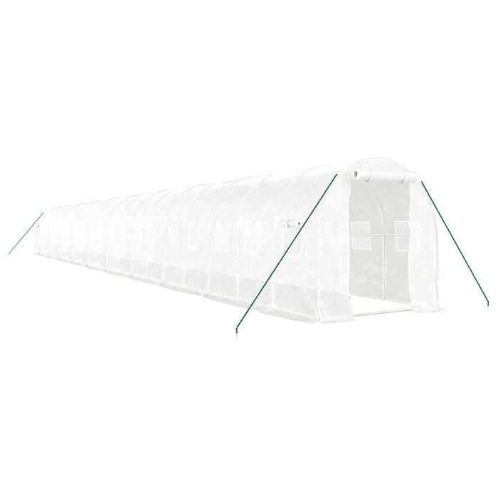 Seră cu cadru din oțel, alb, 40 m², 20x2x2 m - WALTI WALTI