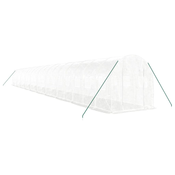Seră cu cadru din oțel, alb, 40 m², 20x2x2 m - WALTI WALTI