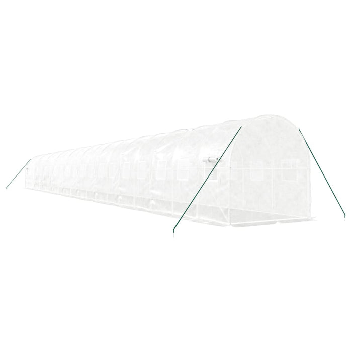 Seră cu cadru din oțel, alb, 40 m², 20x2x2 m - WALTI WALTI