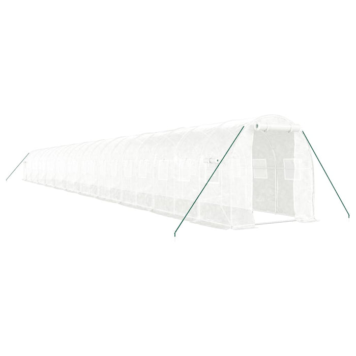 Seră cu cadru din oțel, alb, 44 m², 22x2x2 m - WALTI WALTI