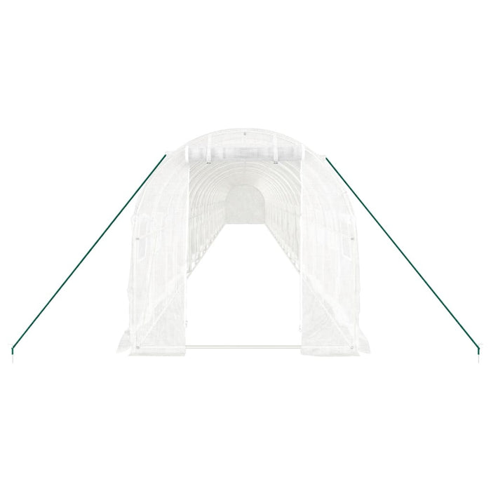 Seră cu cadru din oțel, alb, 44 m², 22x2x2 m - WALTI WALTI