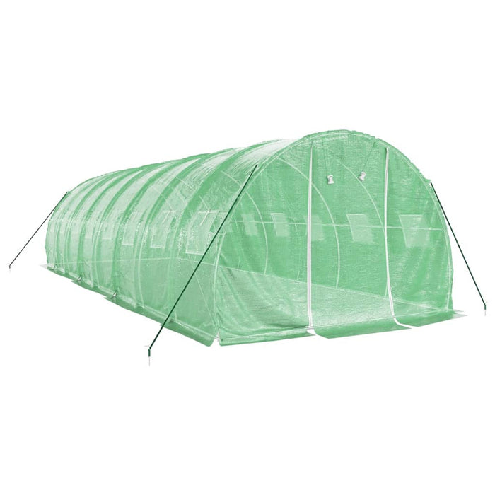 Seră cu cadru din oțel, verde, 24 m², 8x3x2 m - WALTI WALTI