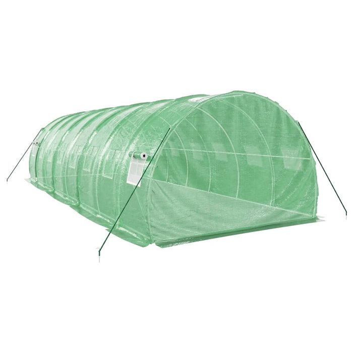 Seră cu cadru din oțel, verde, 24 m², 8x3x2 m - WALTI WALTI