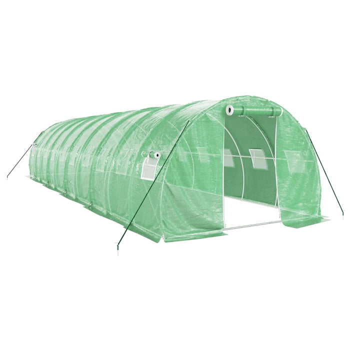 Seră cu cadru din oțel, verde, 30 m², 10x3x2 m - WALTI WALTI