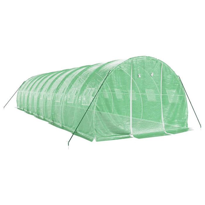 Seră cu cadru din oțel, verde, 30 m², 10x3x2 m - WALTI WALTI