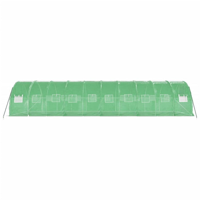 Seră cu cadru din oțel, verde, 30 m², 10x3x2 m - WALTI WALTI
