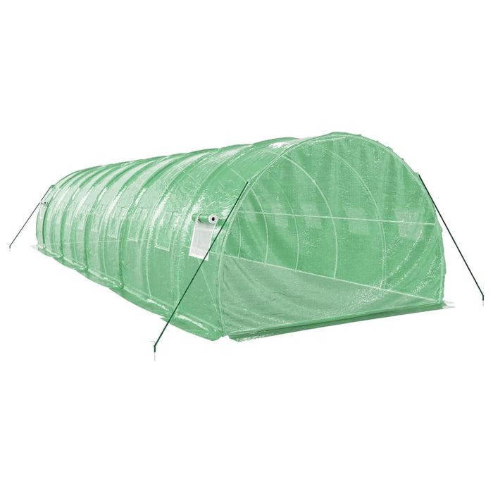 Seră cu cadru din oțel, verde, 30 m², 10x3x2 m - WALTI WALTI