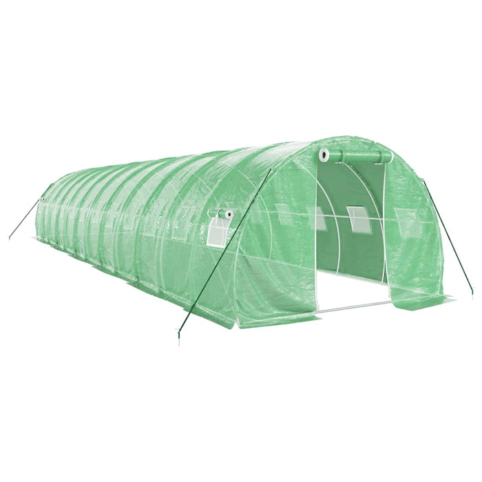 Seră cu cadru din oțel, verde, 36 m², 12x3x2 m - WALTI WALTI