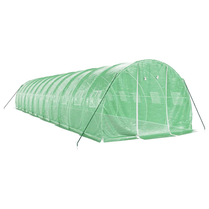 Seră cu cadru din oțel, verde, 36 m², 12x3x2 m - WALTI WALTI
