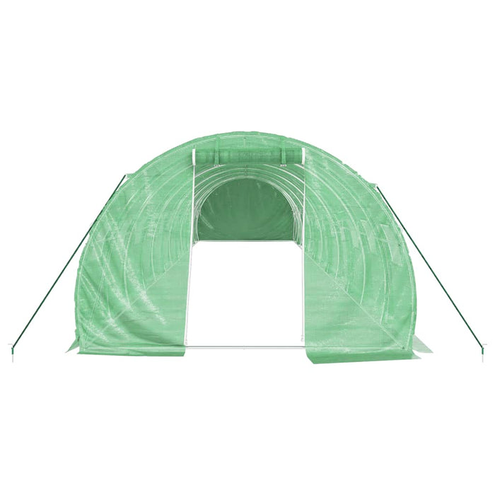 Seră cu cadru din oțel, verde, 36 m², 12x3x2 m - WALTI WALTI
