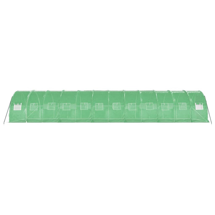 Seră cu cadru din oțel, verde, 36 m², 12x3x2 m - WALTI WALTI