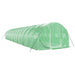 Seră cu cadru din oțel, verde, 42 m², 14x3x2 m - WALTI WALTI