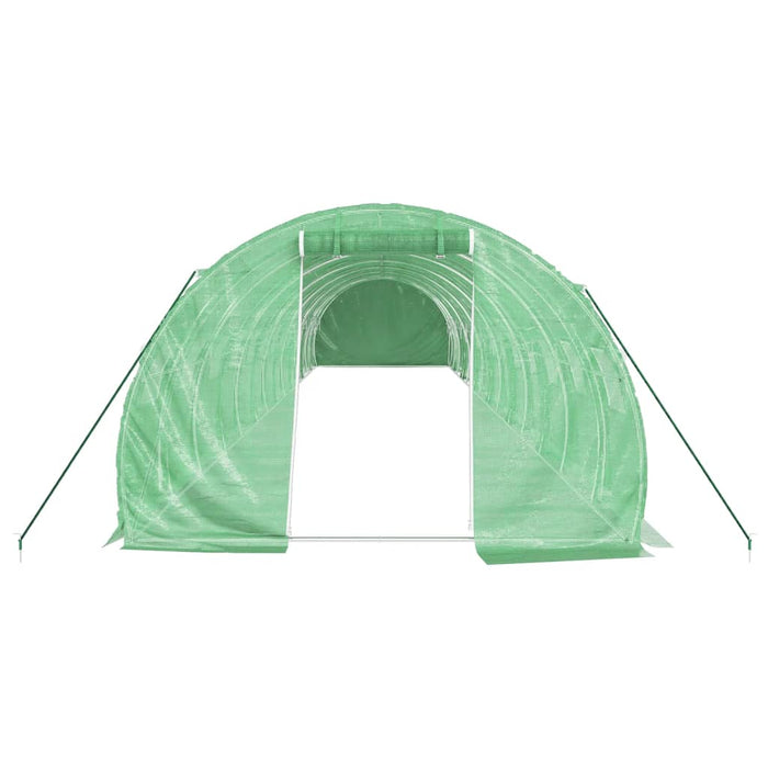Seră cu cadru din oțel, verde, 42 m², 14x3x2 m - WALTI WALTI
