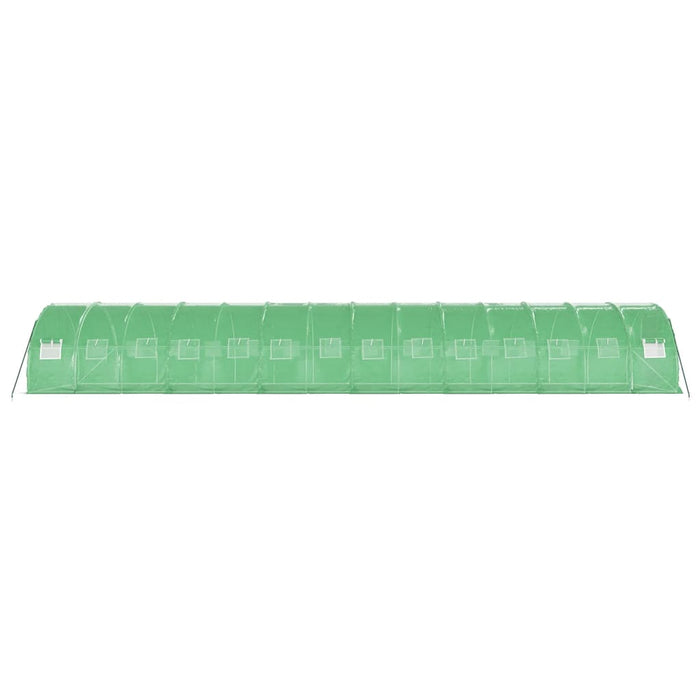 Seră cu cadru din oțel, verde, 42 m², 14x3x2 m - WALTI WALTI