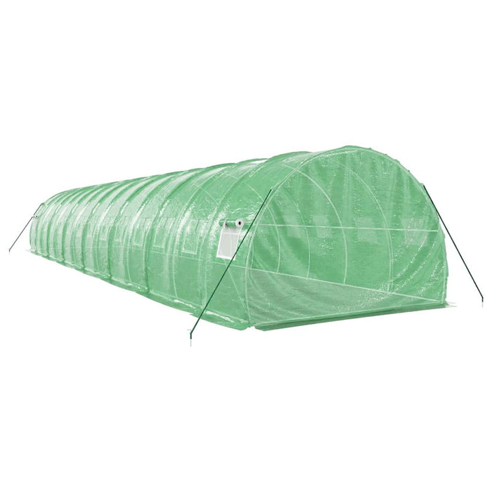 Seră cu cadru din oțel, verde, 42 m², 14x3x2 m - WALTI WALTI