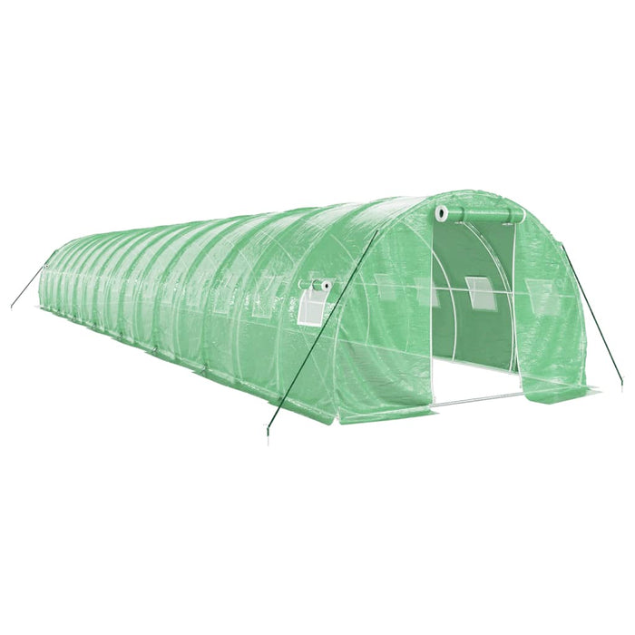 Seră cu cadru din oțel, verde, 48 m², 16x3x2 m - WALTI WALTI